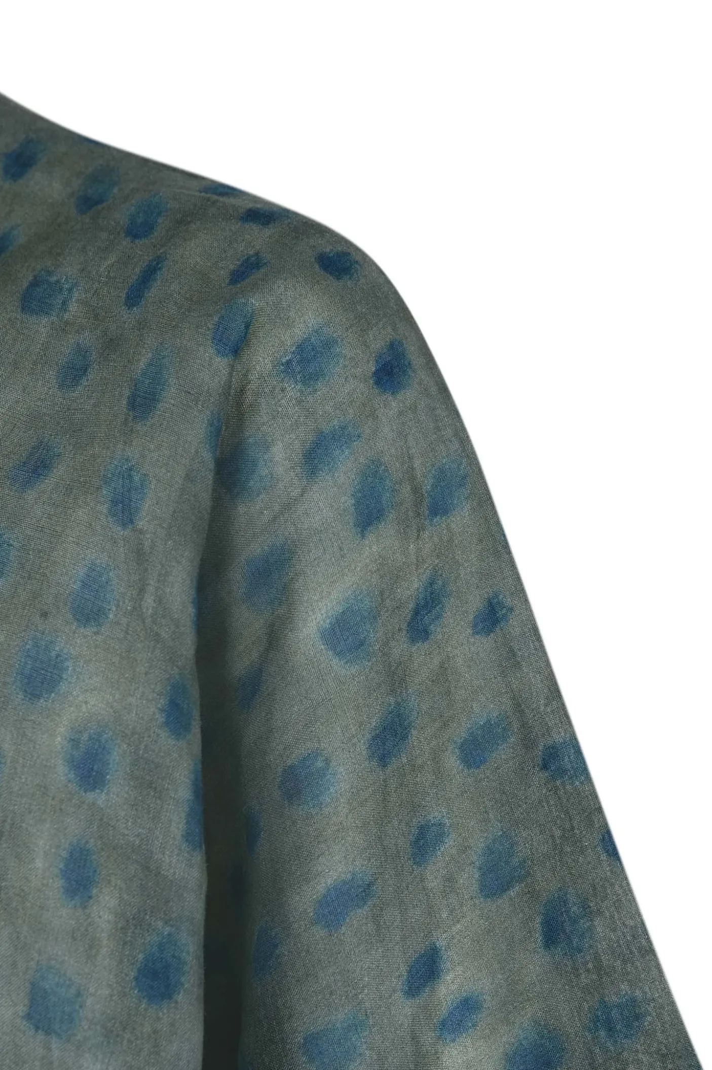 Nina, chaqueta larga en ramio ciro print