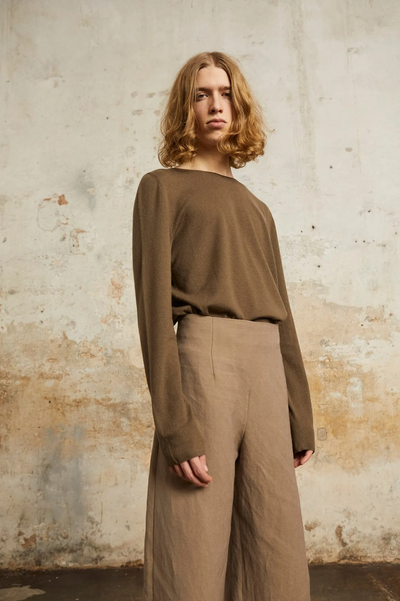 Ojala, gray wool and cashmere sweater