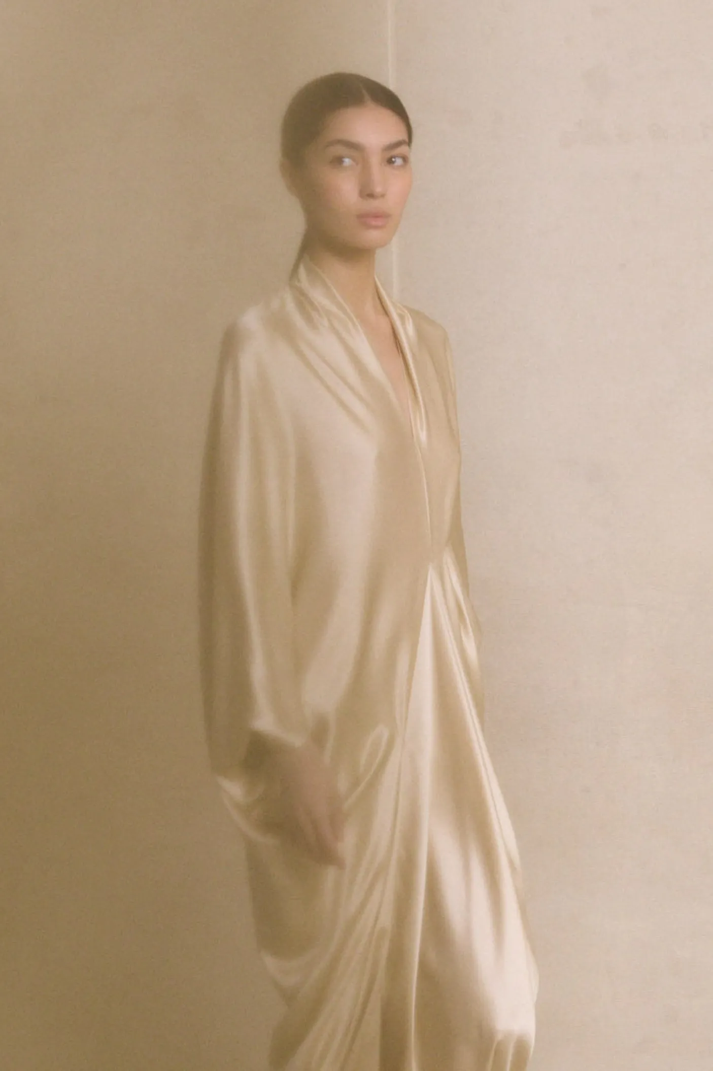 Ona, champagne dress