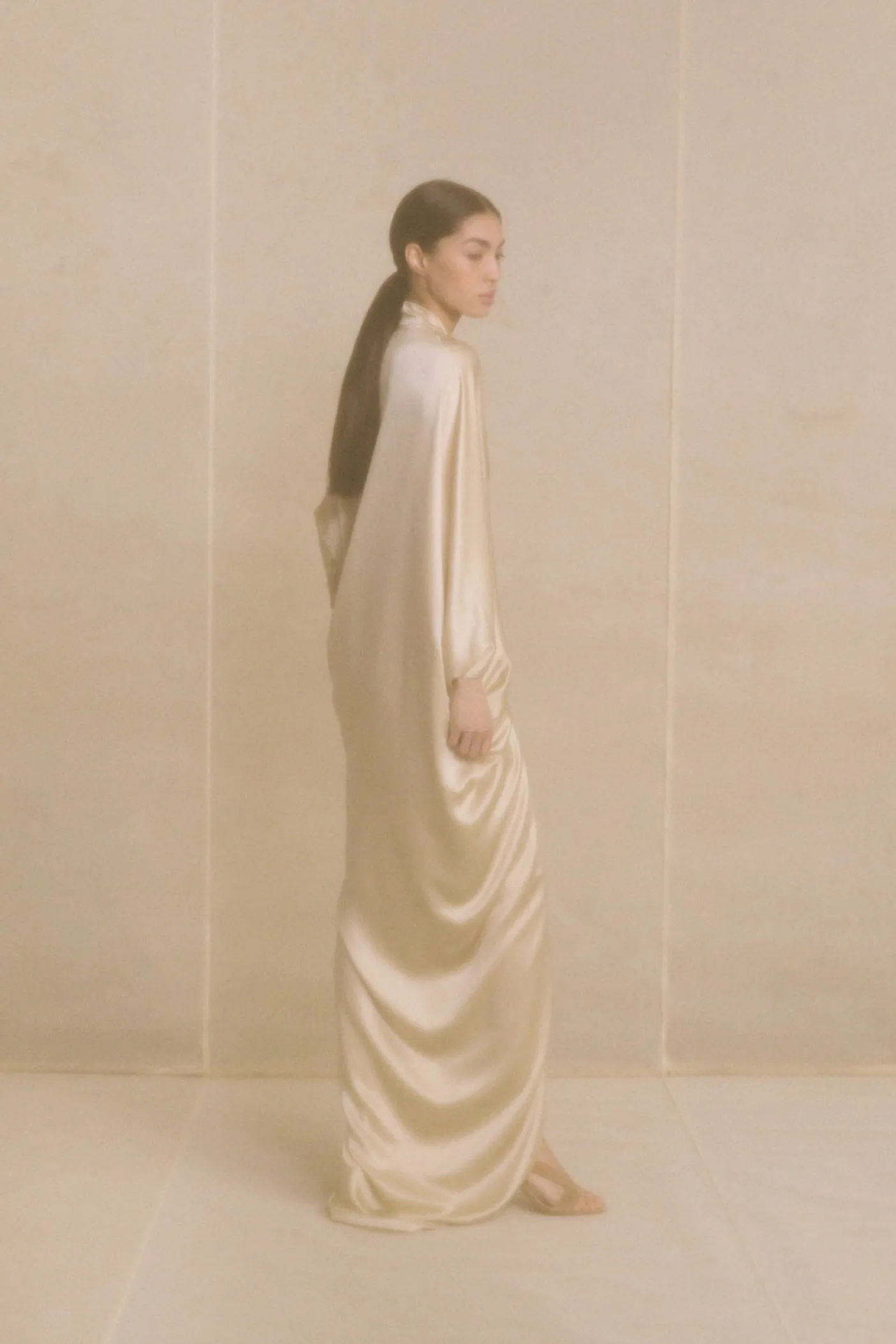 Ona, champagne dress