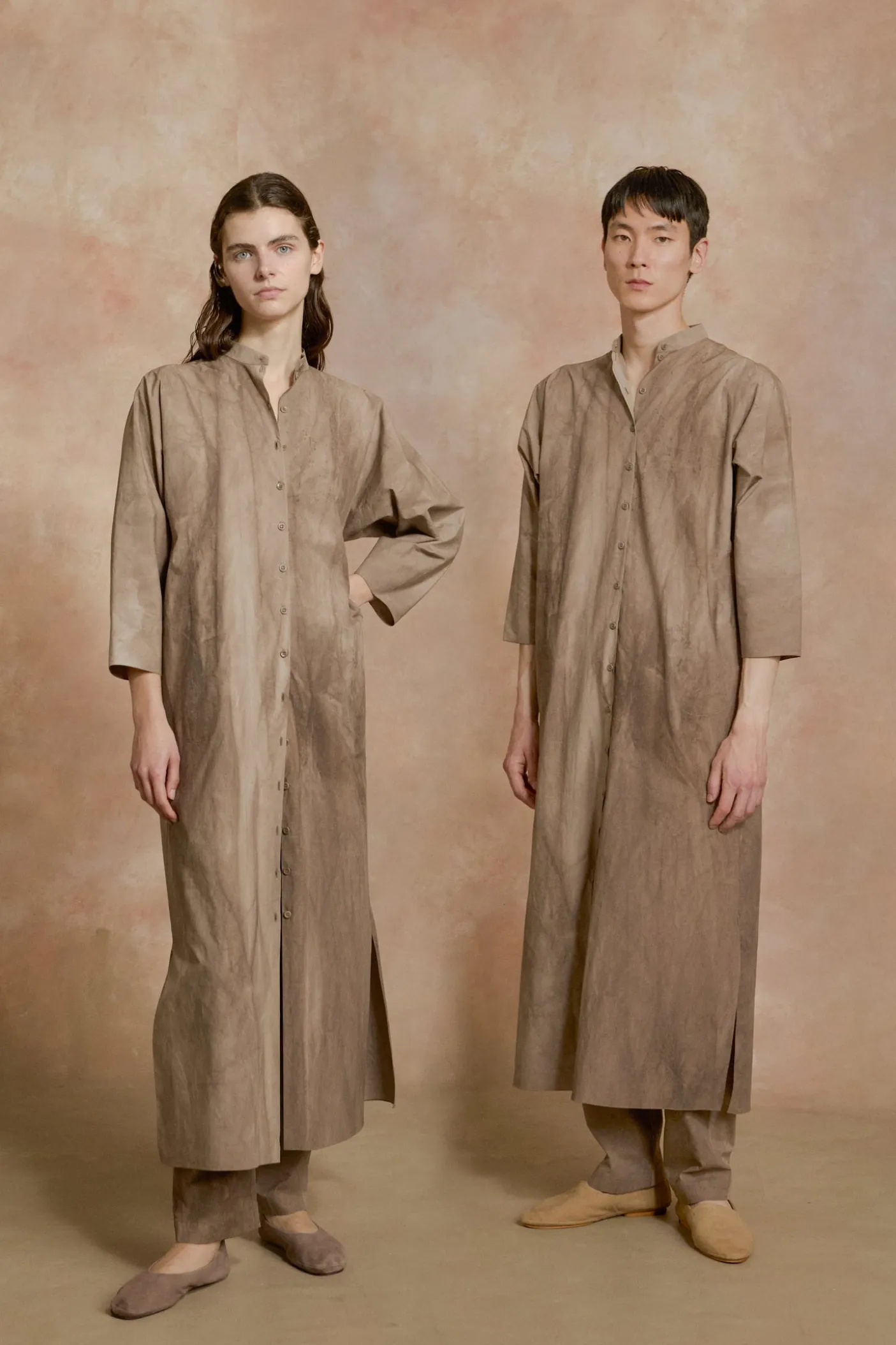Ono, vestido camisero cacao maltinto