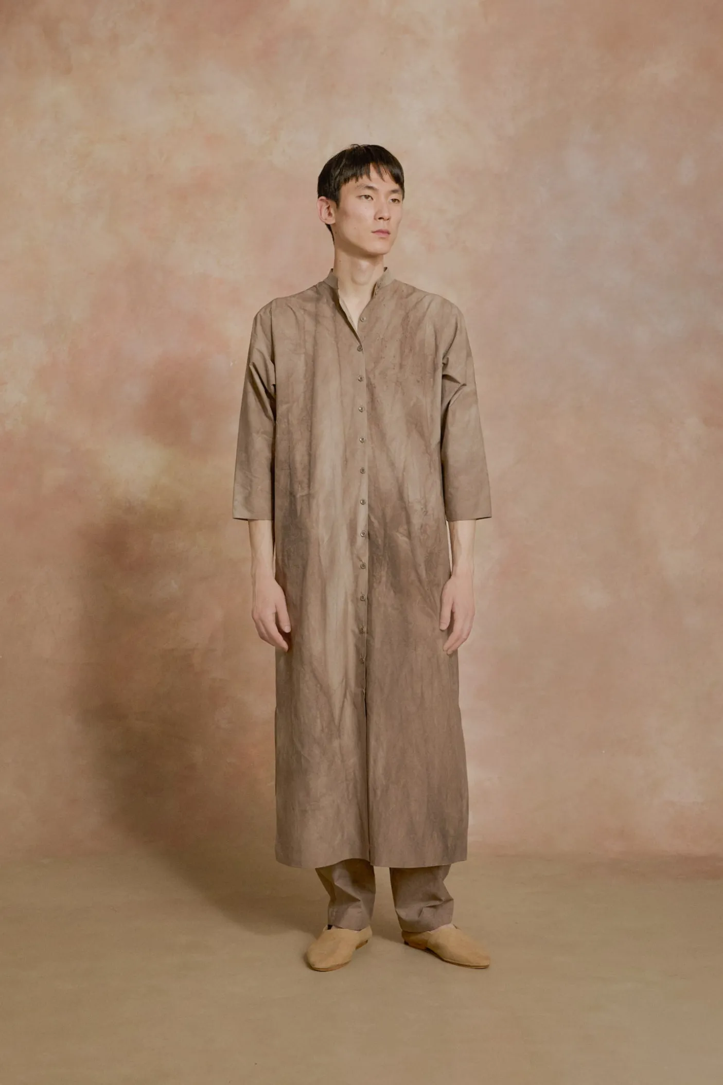 Ono, vestido camisero cacao maltinto