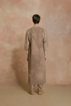 Ono, vestido camisero cacao maltinto