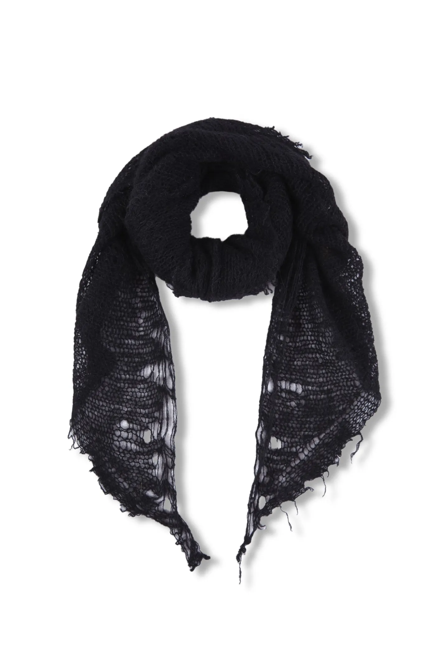Onye, bandana de punto abierto negro
