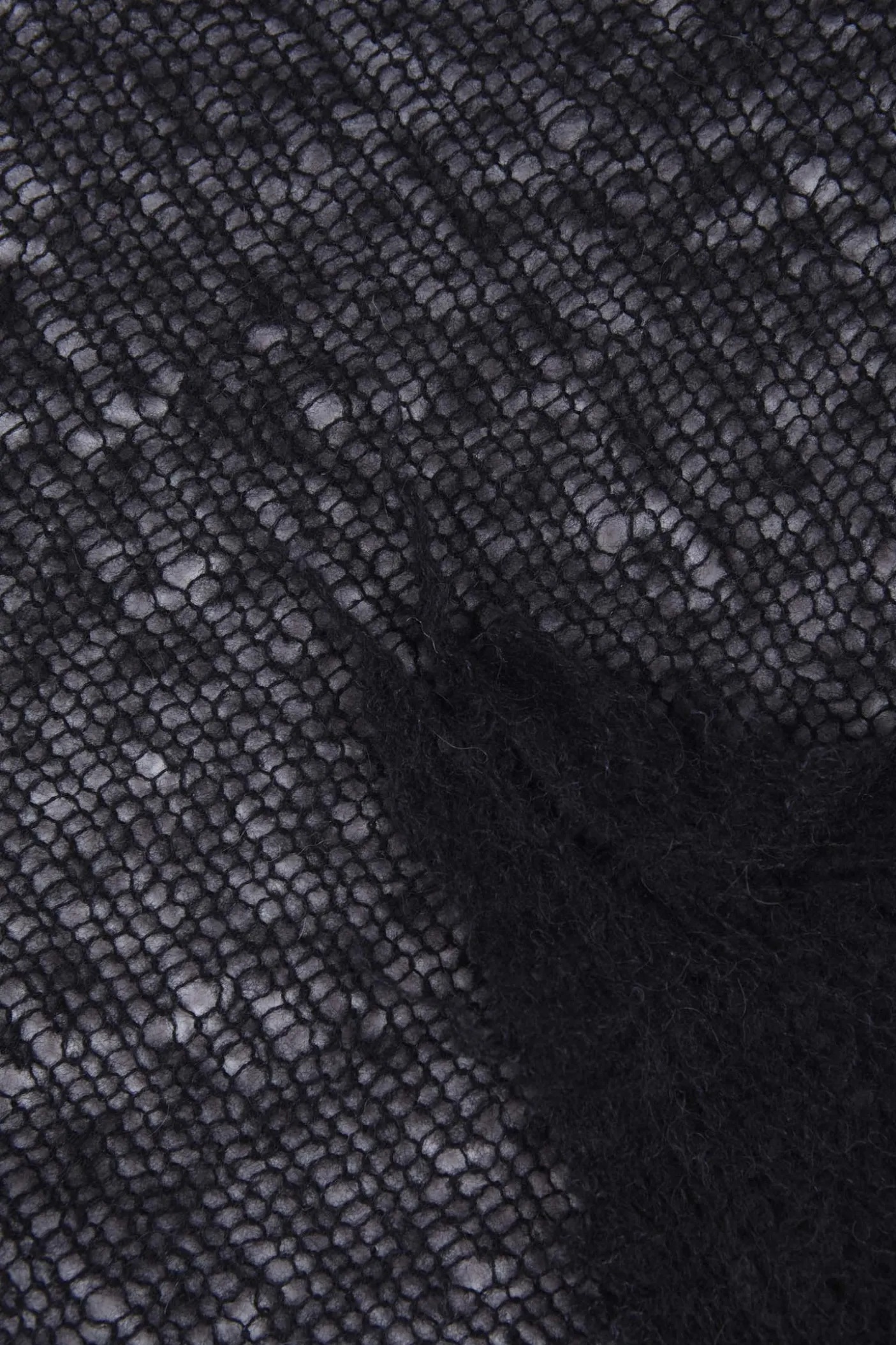 Onye, bandana de punto abierto negro
