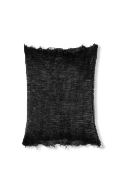 Onye, cuello de punto abierto en alpaca, seda y cachemir negro