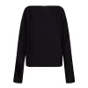 Oona, black cupro top