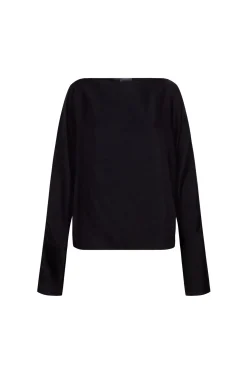 Oona, black cupro top