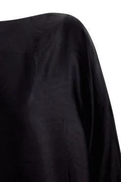 Oona, black cupro top