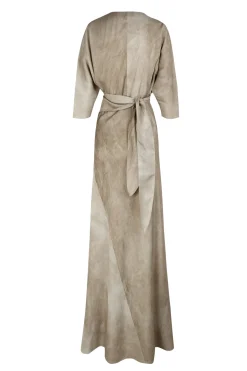 Opalo, vestido envolvente nacar maltinto