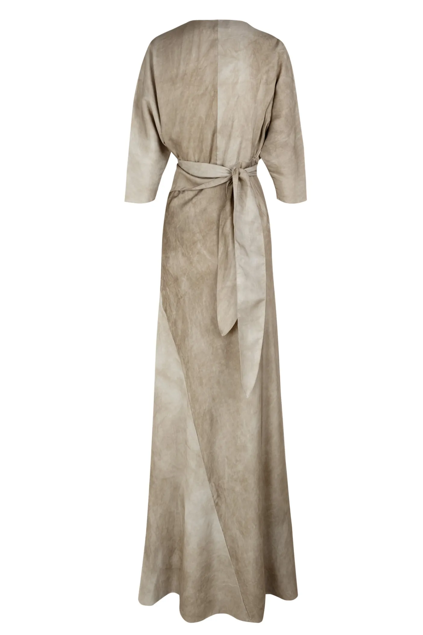 Opalo, vestido envolvente nacar maltinto