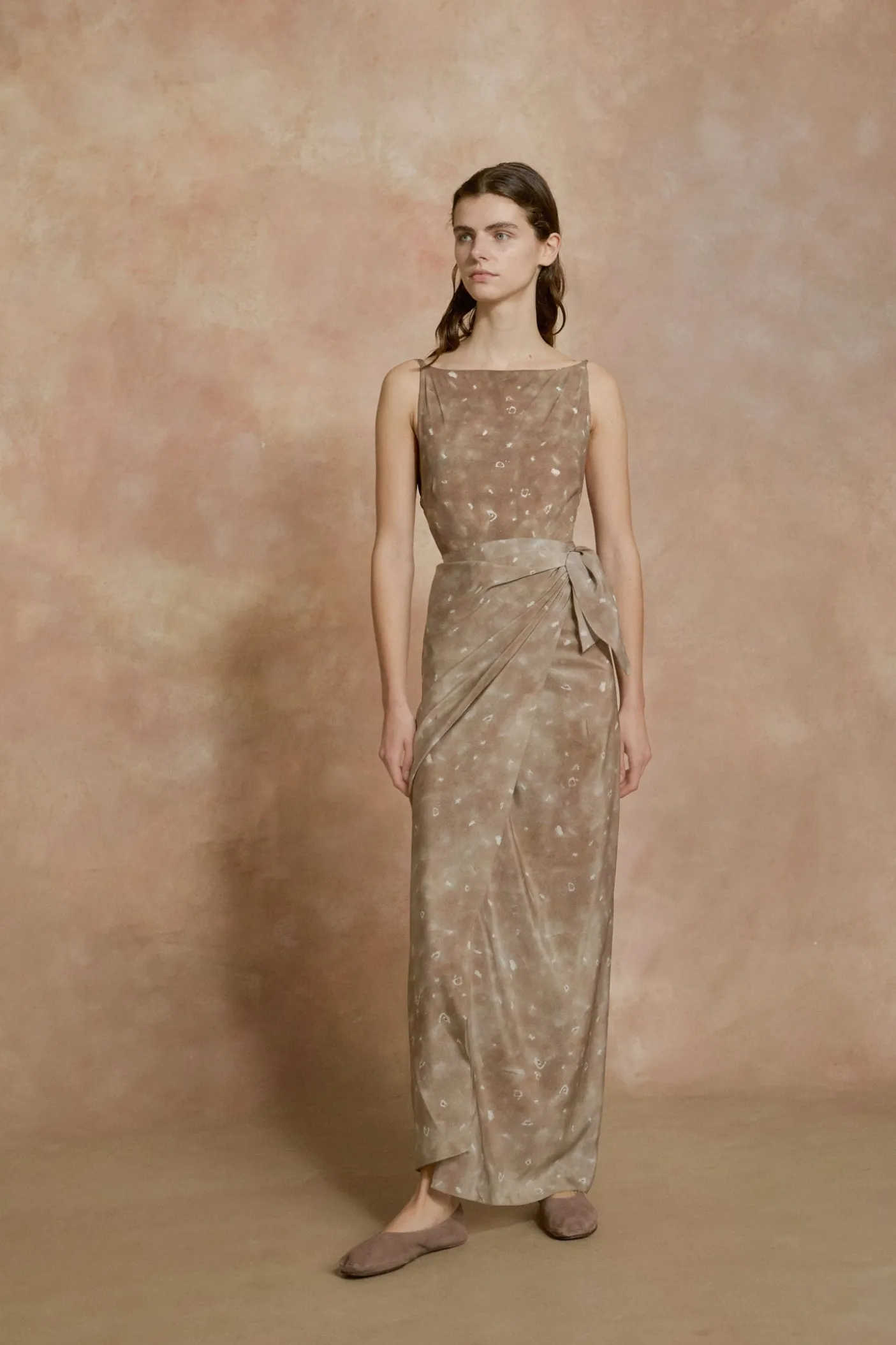 Pareo, ayaz print silk wrap skirt