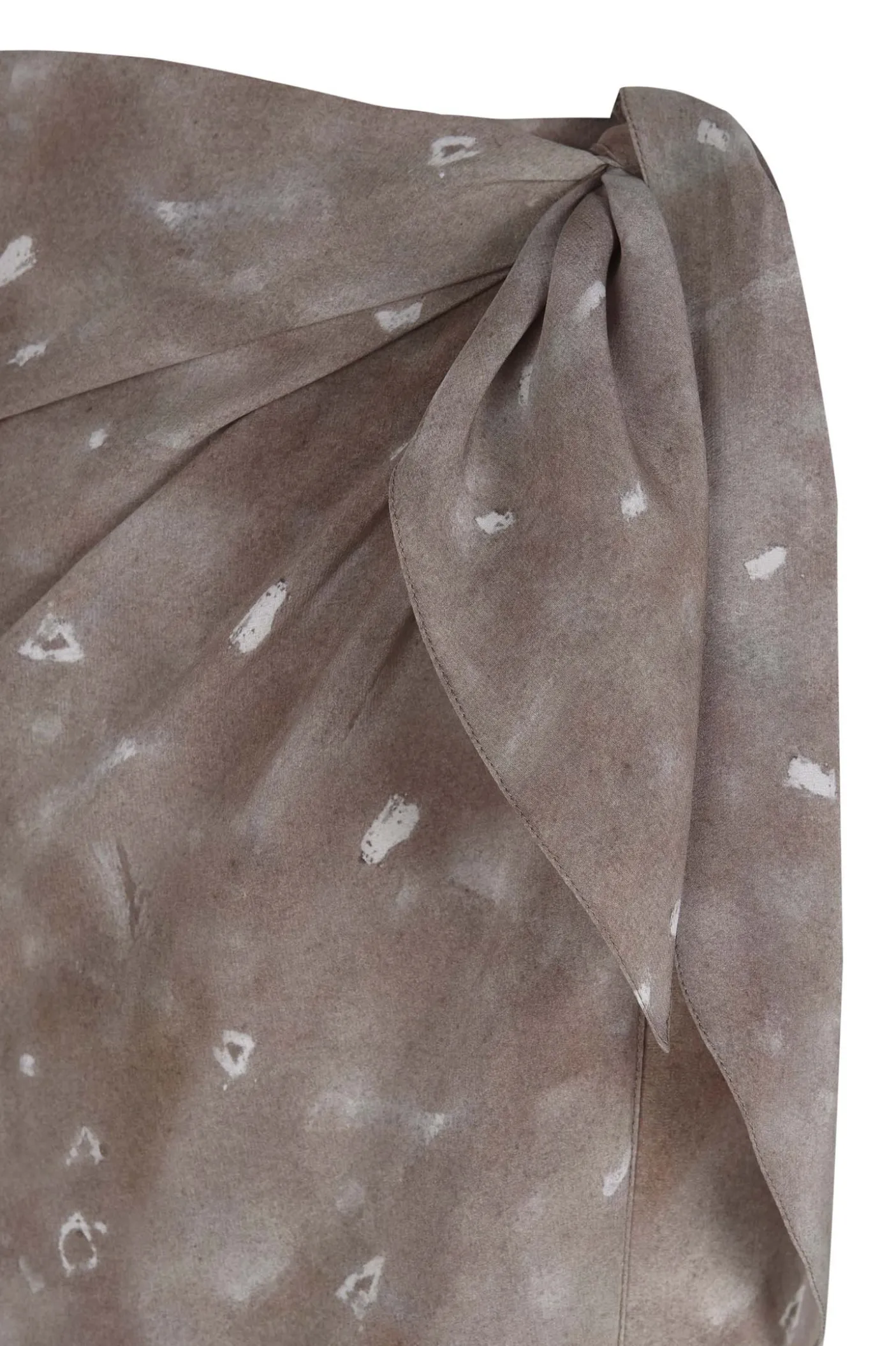 Pareo, ayaz print silk wrap skirt