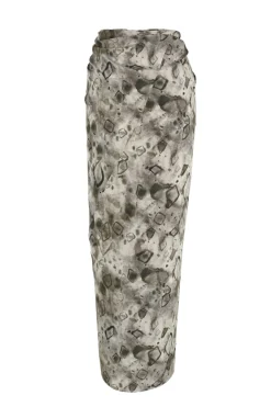 Pareo, elmas print silk skirt