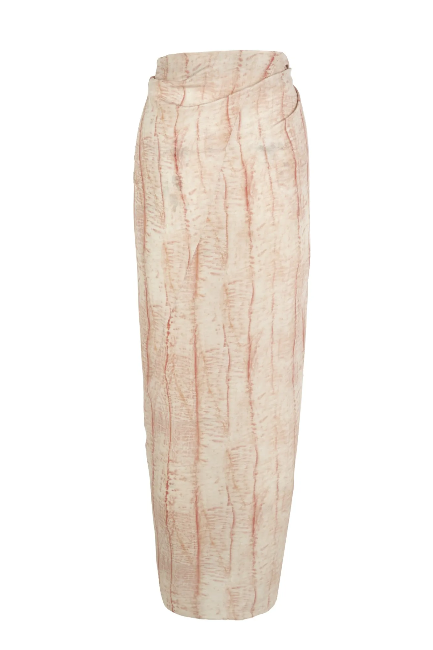 Pareo, irony print silk skirt