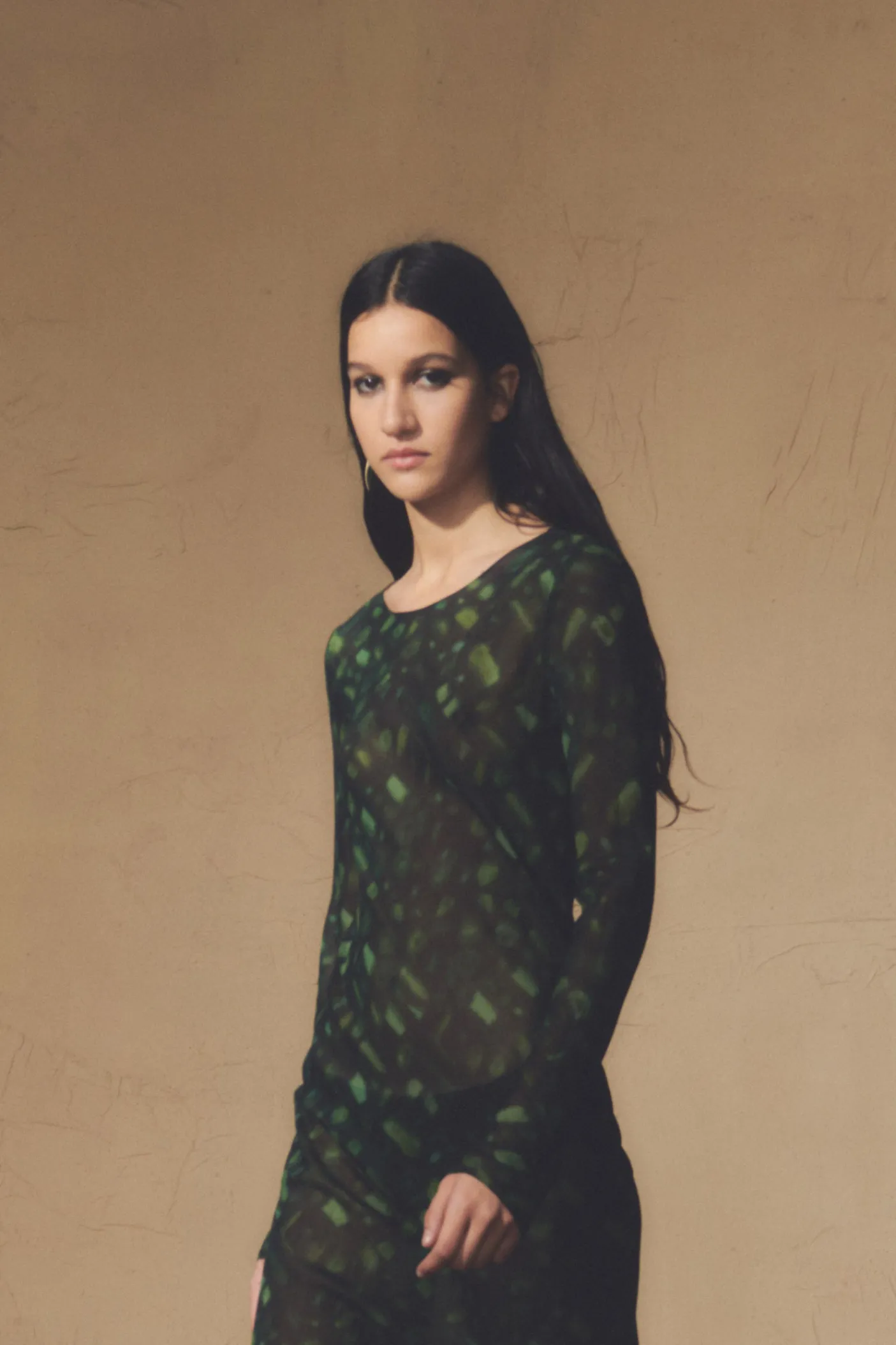 Paris, printed silk dress