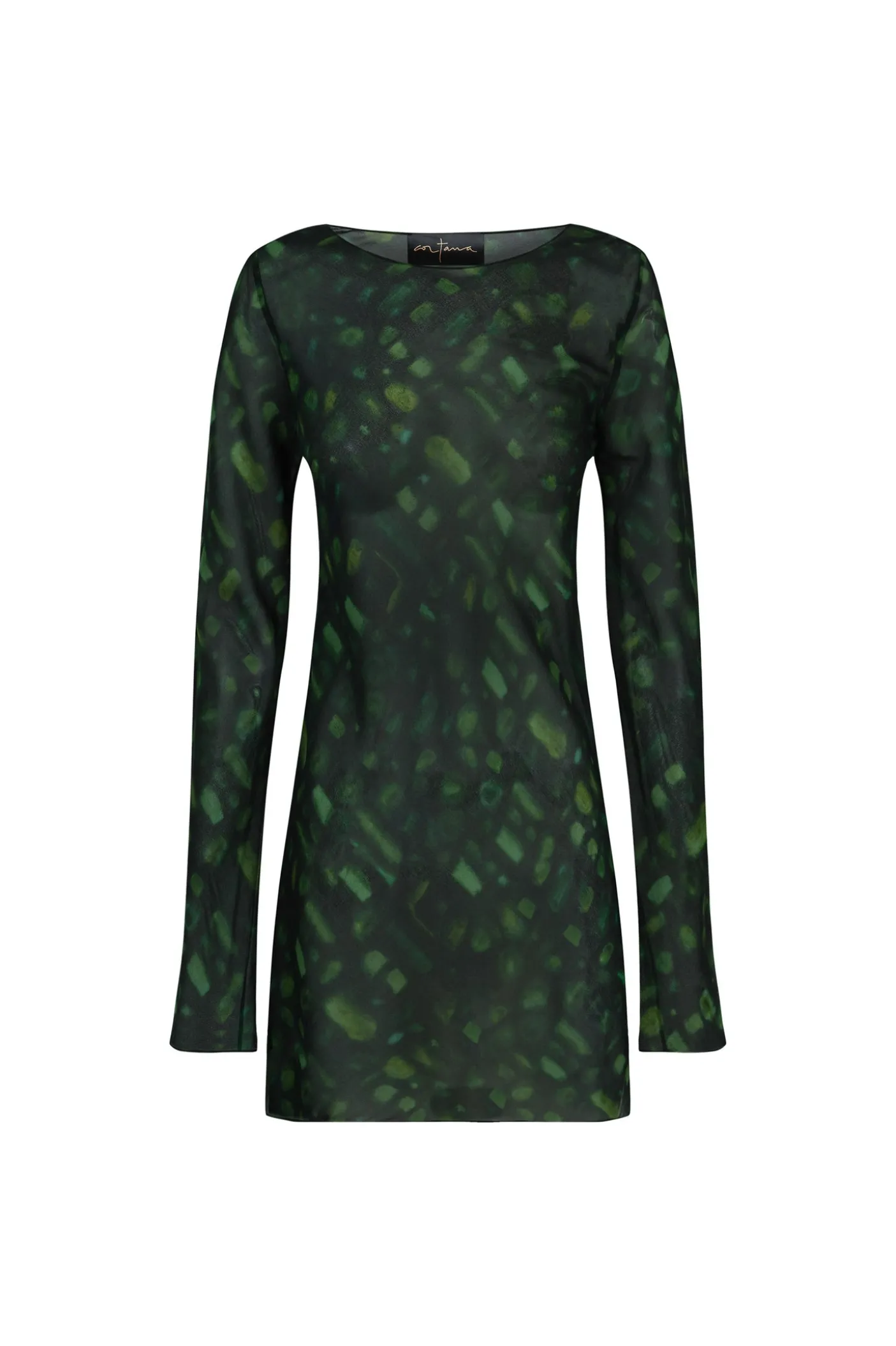 Paris, printed silk top