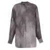 Park, camisa en seda lila maltinto
