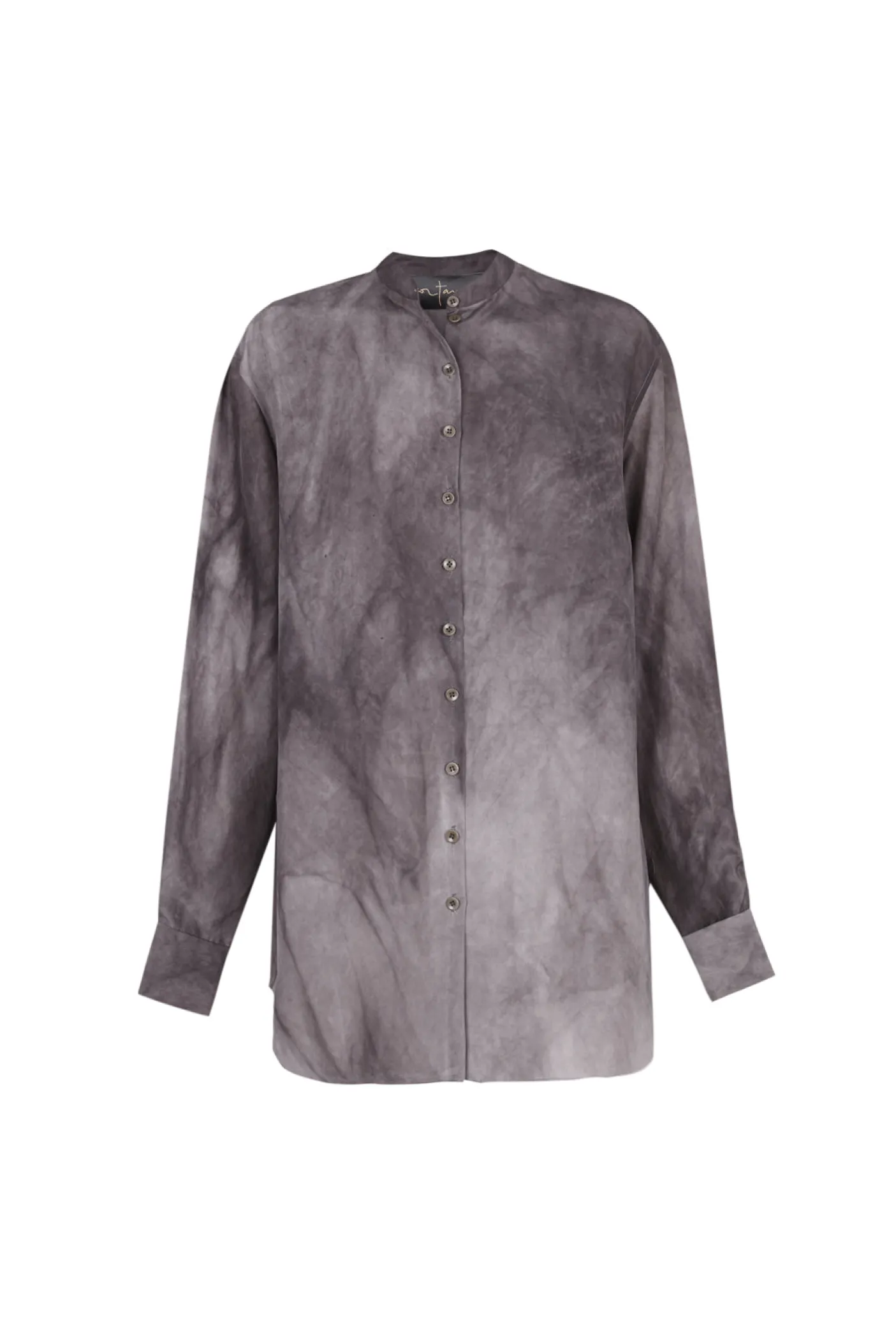 Park, camisa en seda lila maltinto