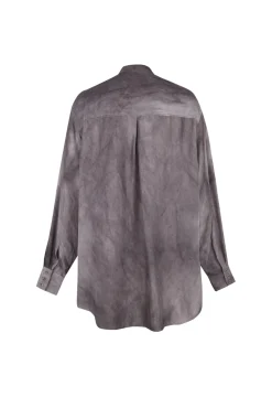 Park, camisa en seda lila maltinto