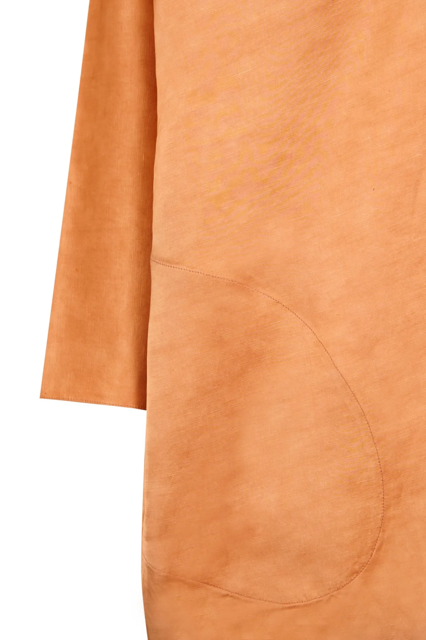 Paz, chaqueta larga mandarina