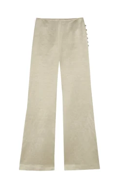 Paz, pantalon de campana nacar