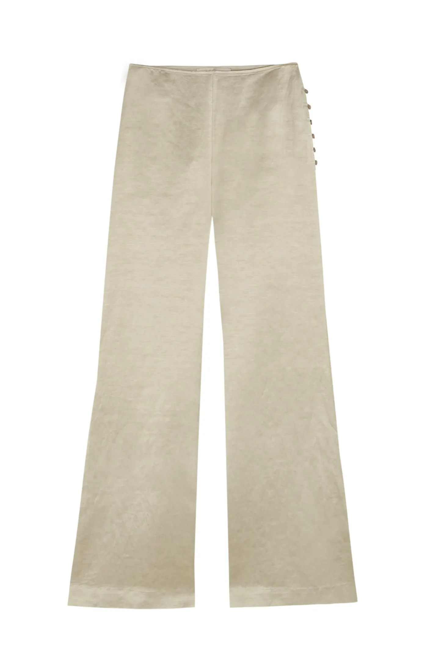 Paz, pantalon de campana nacar