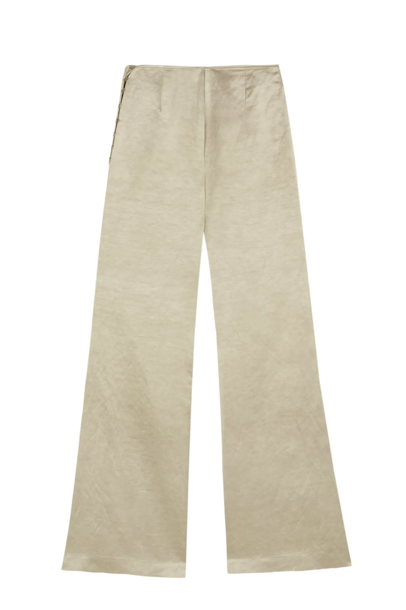 Paz, pantalon de campana nacar