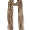 Postal, foulard a rayas vison