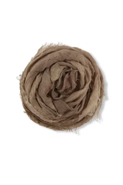 Postal, foulard a rayas vison