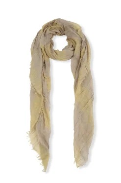 Postcal, light yellow striped scarf