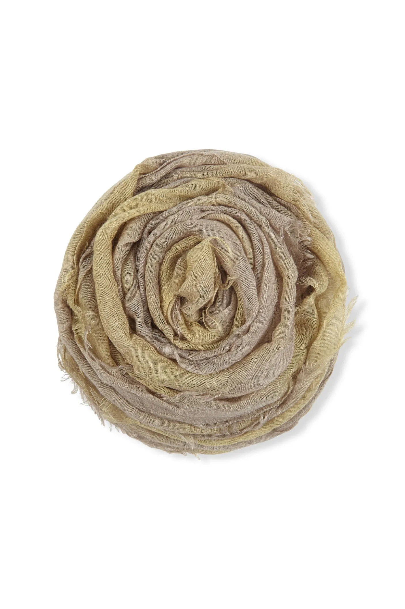 Postcal, light yellow striped scarf