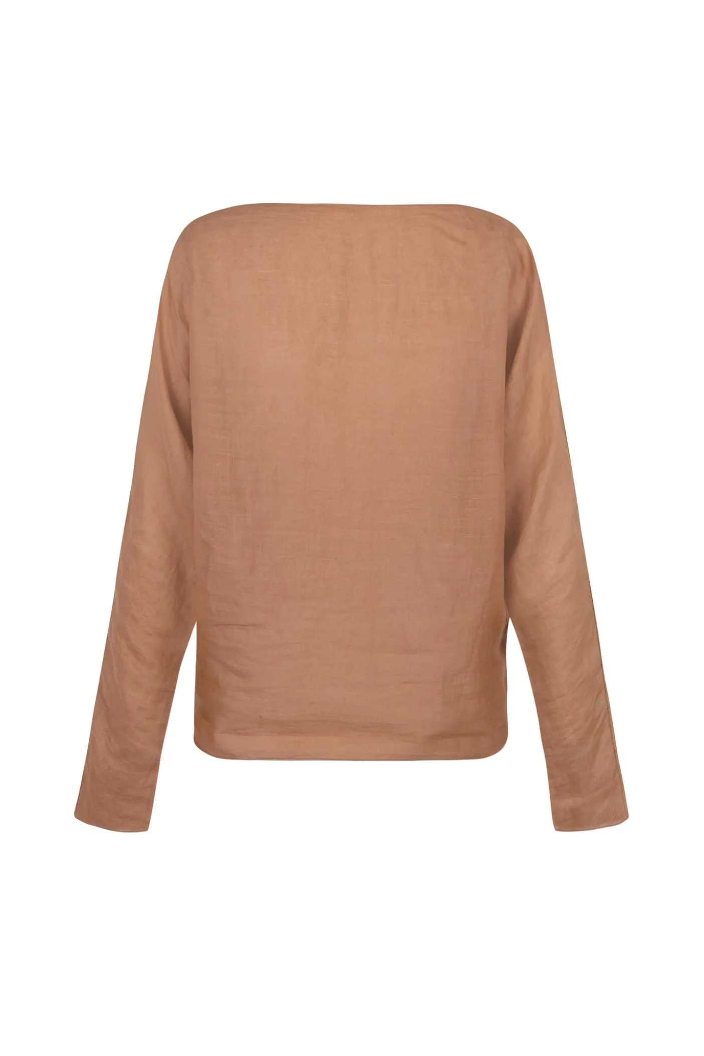 Pune, top en ramio terracota