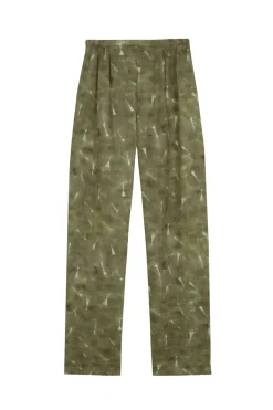 Rami, pua print ramie pants