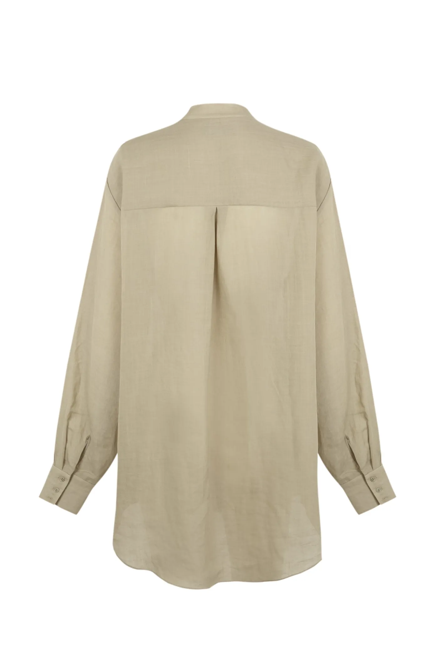Raoul, camisa de ramio verde salvia