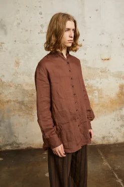 Raoul, camisa en ramio blush