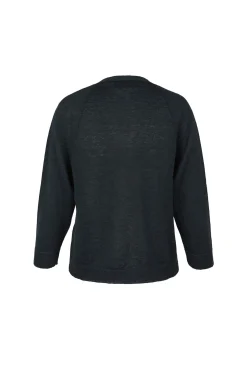 Rinen, navy linen cardigan