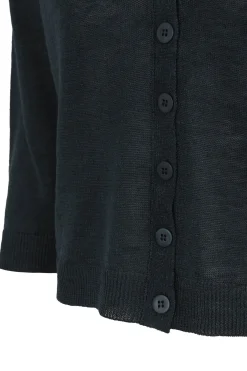 Rinen, navy linen cardigan