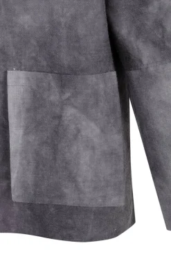 Rocco, lilac maltinto overshirt in linen and wool