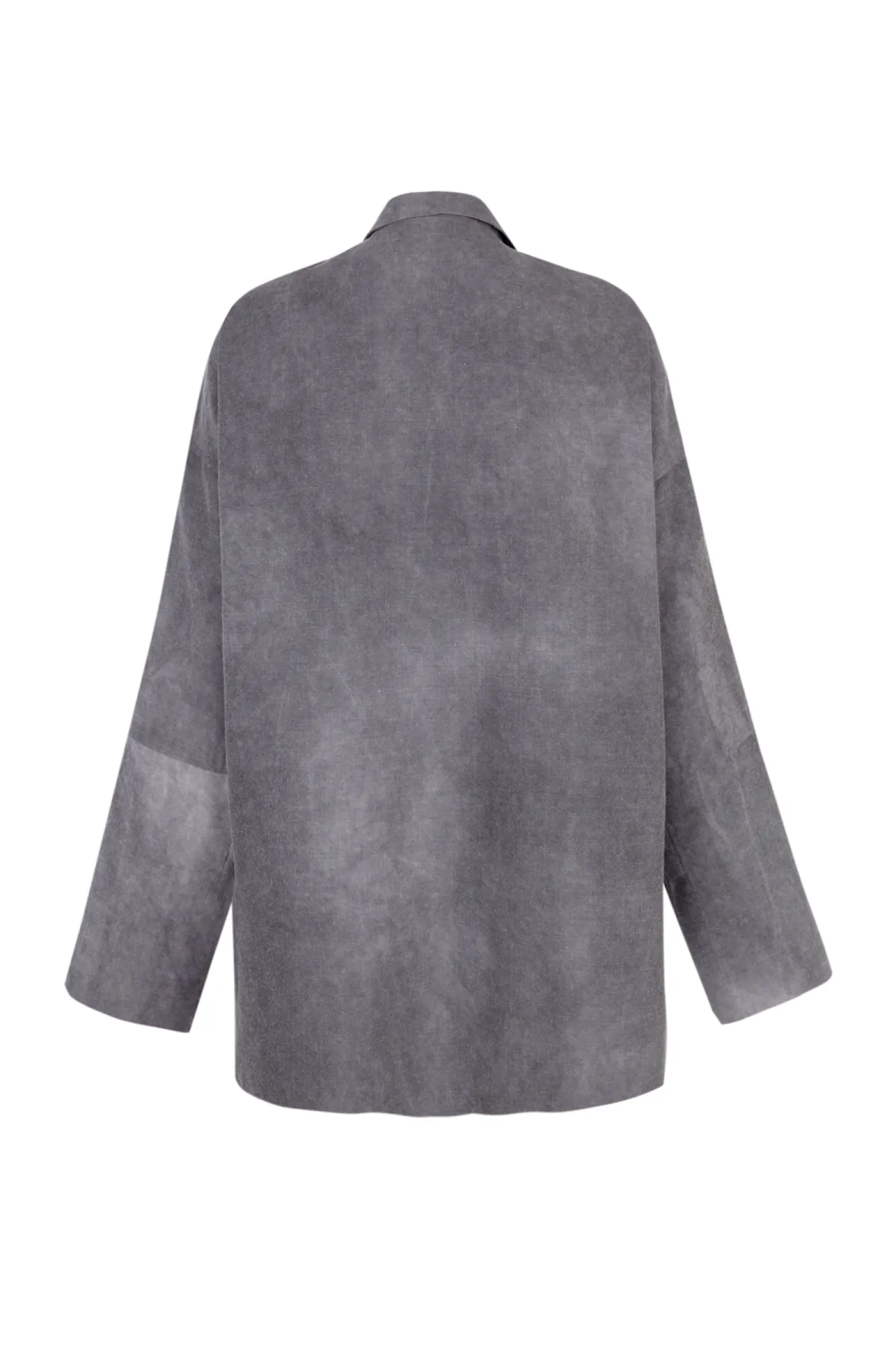 Rocco, lilac maltinto overshirt in linen and wool