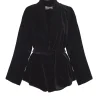 Roisin, black velvet jacket