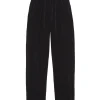 Roisin, black velvet pants