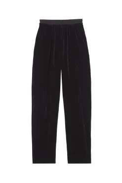 Roisin, black velvet pants