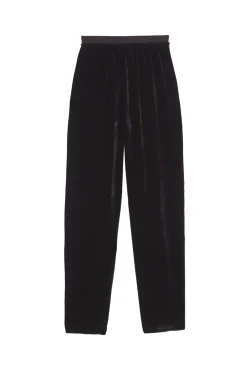Roisin, black velvet pants