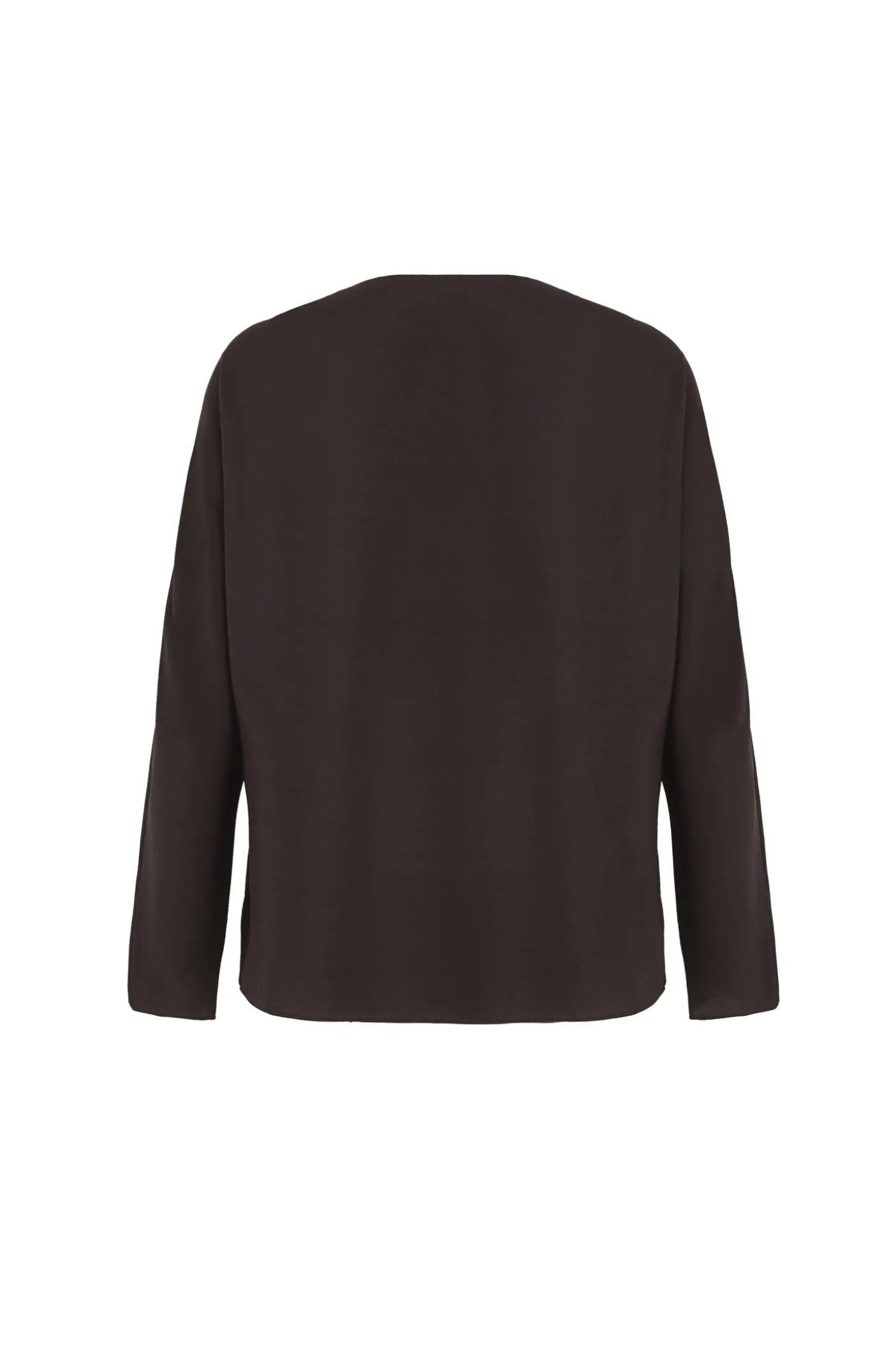 Sara, graphite silk wrap blouse
