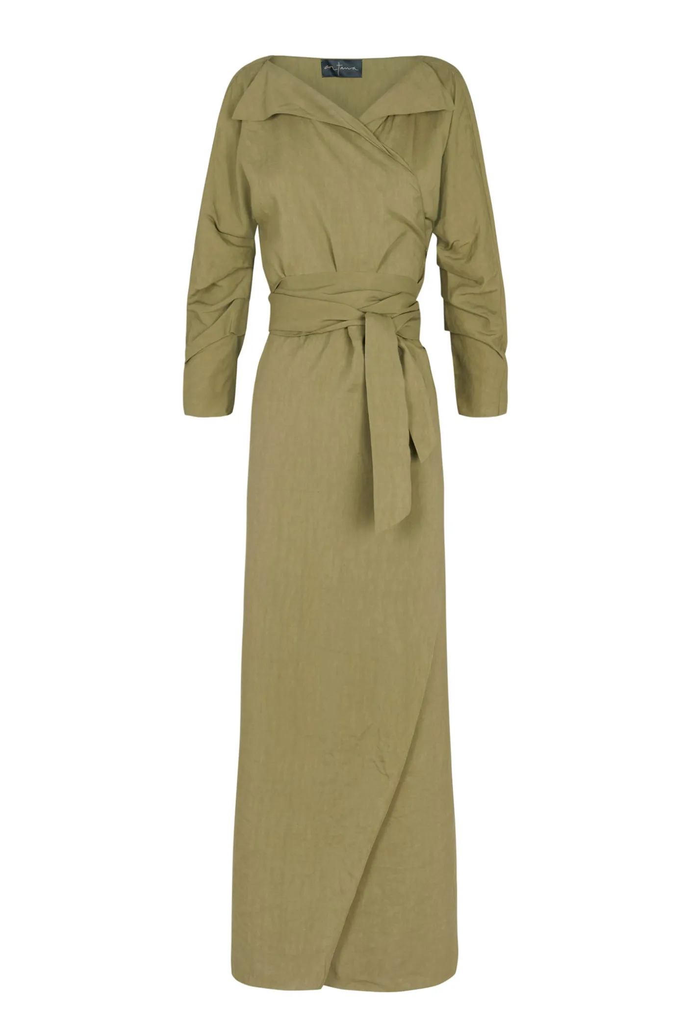 She, pistachio wrap dress