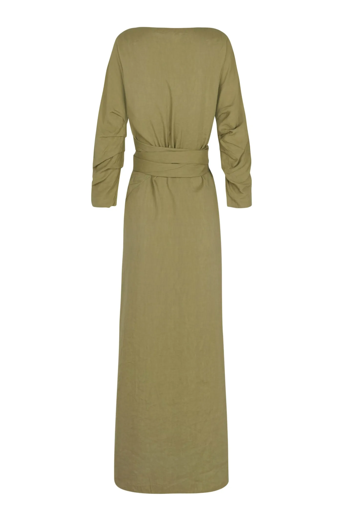 She, pistachio wrap dress