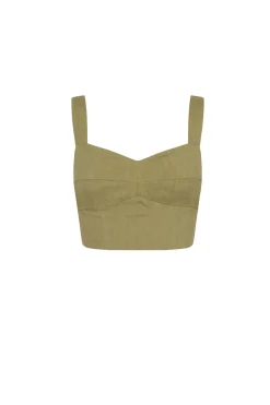 She, top bustier pistacho