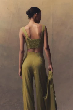 She, top bustier pistacho