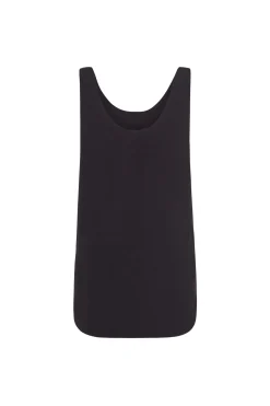 Simona, smoke gray linen and silk top